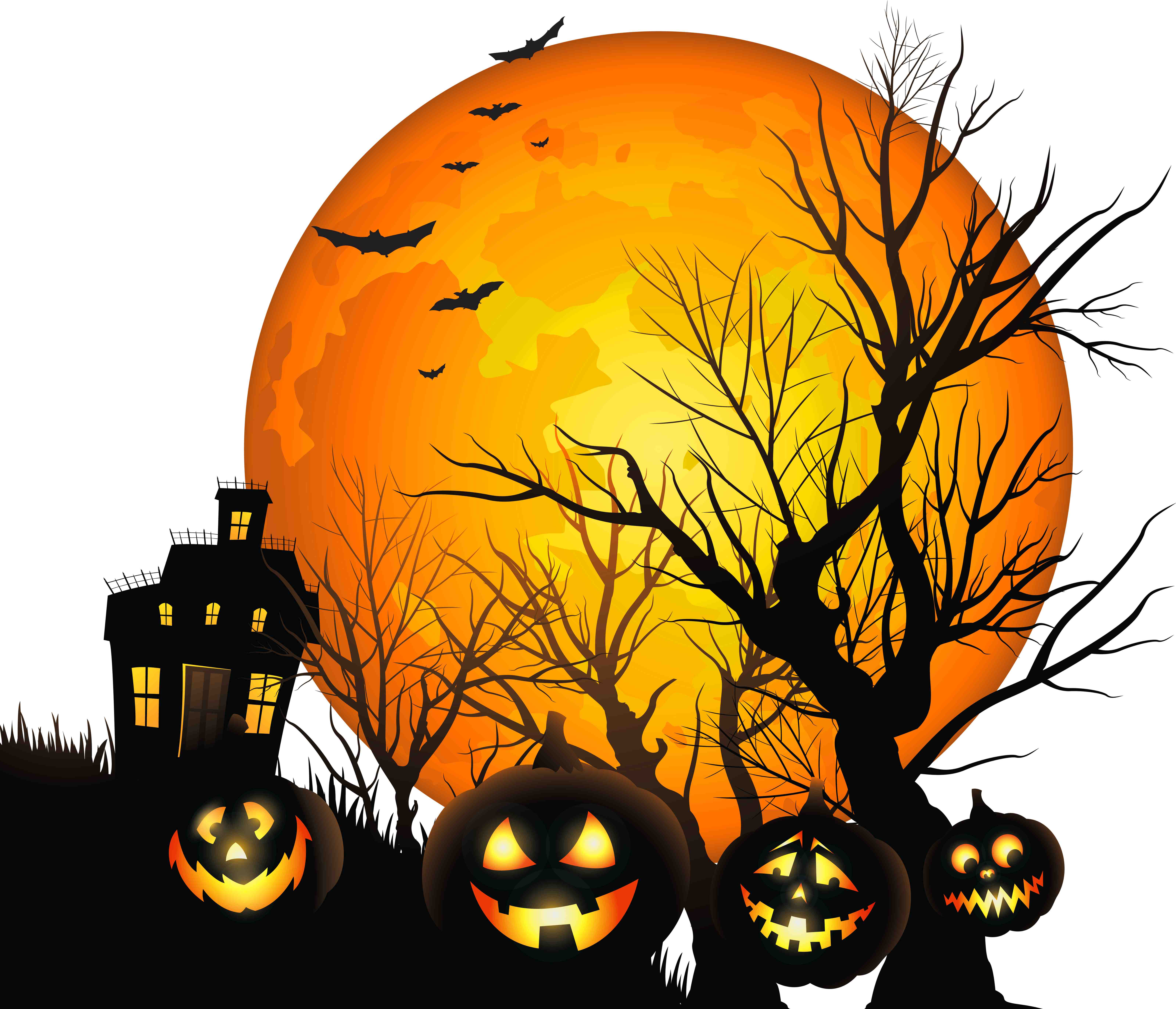 clipart haunted halloween houses - photo #47